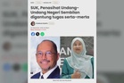 Kerajaan Negeri Sembilan perlu beri penjelasan terbuka kenapa gantung SUK, Penasihat Undang-Undang - AMH