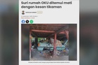 Selisih faham punca wanita OKU dibunuh, dua lelaki ditahan