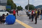 Anggota polis trafik dirempuh pemandu positif dadah