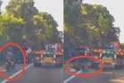 Penunggang motosikal maut digilis treler