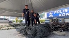 Geng Lakino Garuda tumpas, polis tahan sembilan suspek curi kabel hampir RM1 juta