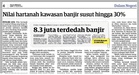 Kawasan risiko tinggi banjir di Lembah Klang makin sukar dijual