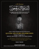 Zahid ucap takziah pemergian Qayyim Ajwad