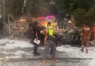 Pemandu, penumpang Perodua Bezza dipercayai rentung, jumlah sebenar sedang dikenal pasti