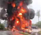 Lori tangki diesel hilang kawalan hempap kereta di Temerloh