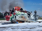 Seorang mangsa helikopter terbakar cedera ringan