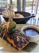 Salmon bakar dan sambal kicap