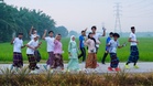 Larian tonjol identiti desa sawah padi