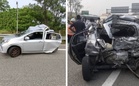 Tragedi kereta rosak dirempuh lori, seorang maut dua parah