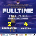 Malaysia bangkit jinakkan Bangladesh 4-2