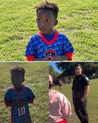 Budak 3 tahun terlalu handal main bola sepak dipaksa keluar padang