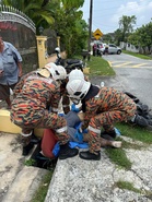 Motosikal terbabas, lelaki warga emas maut