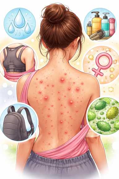 背后一直长“痘痘”，不一定是你不干净