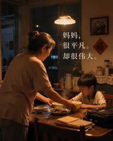 小时候不懂，长大后才明白妈妈的伟大