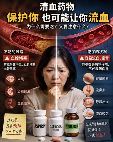 预防中风的药，为什么看起来像“副作用很多”？