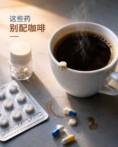 这些药，不要配咖啡一起吞