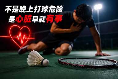 不是晚上打球危险，是你的心脏可能早就有事