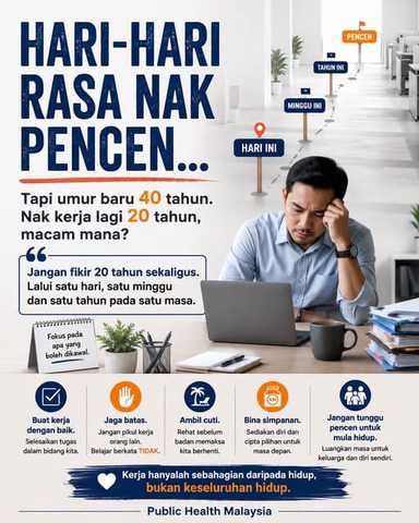 Hari-hari rasa nak pencen.