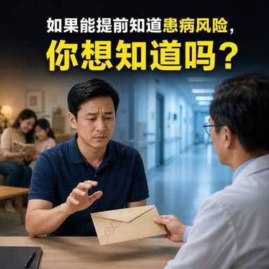 如果一项检查能提前告诉你，未来可能患上一种严重疾病，你会验吗？