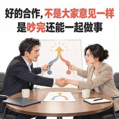 我跟团队里的一位领导，常常会为了一个决定讨论很久。