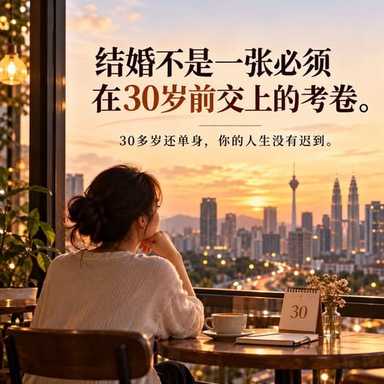 30多岁还单身，你的人生没有迟到