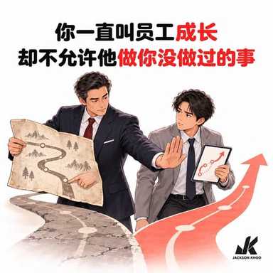 老板一直叫员工成长, 却不允许他做你没做过的事.