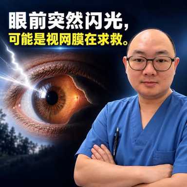 眼前突然闪光，不一定只是眼睛太累
