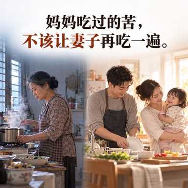 不要拿妈妈吃过的苦，要求妻子再吃一遍