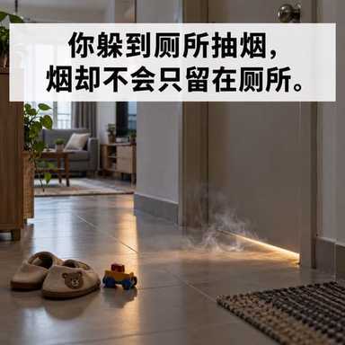 你躲到厕所抽烟,烟却不会只留在厕所