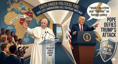 OPINION | Faith Under Political Fire: Pope Leo Defies Trump’s Attack, Vows to Speak Louder Against War