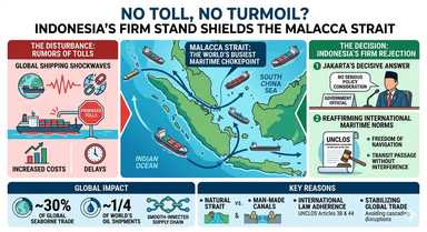 No Toll, No Turmoil? Indonesia’s Firm Stand Shields the Malacca Strait from Global Shockwaves