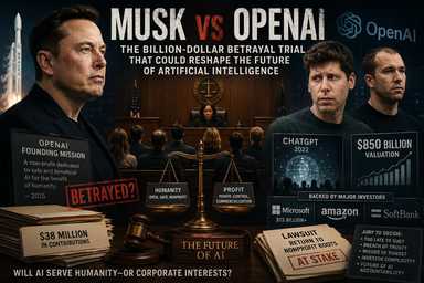 Musk vs OpenAI: The Billion-Dollar Betrayal Trial That Could Reshape the Future of Artificial Intelligence