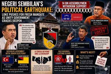 Negeri Sembilan’s Political Earthquake: Loke Pushes for Fresh Mandate as Unity Government Cracks Deepen