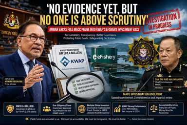 'No Evidence Yet, But No One Is Above Scrutiny': Anwar Backs Full MACC Probe Into KWAP's eFishery Investment Loss
