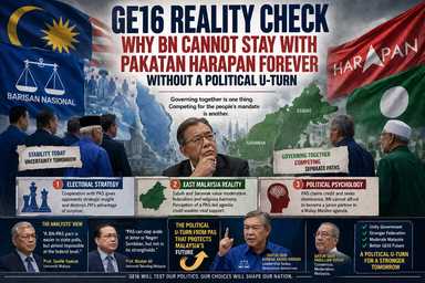 GE16 Reality Check: Why BN Cannot Stay With Pakatan Harapan Forever Without a Political U-Turn