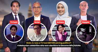 #EiTahuTak | Wait, KJ was a TV host BEFORE joining politics?! 4 Malaysian celebrities who won elections to become MPs/ADUNs