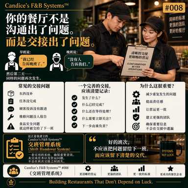 Candice's F&B Systems™ #008 （第八章）