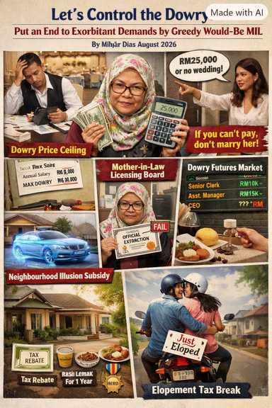 Let's Control the Dowry: Put an End to the Exorbitant Demands of Greedy Would be MIL 