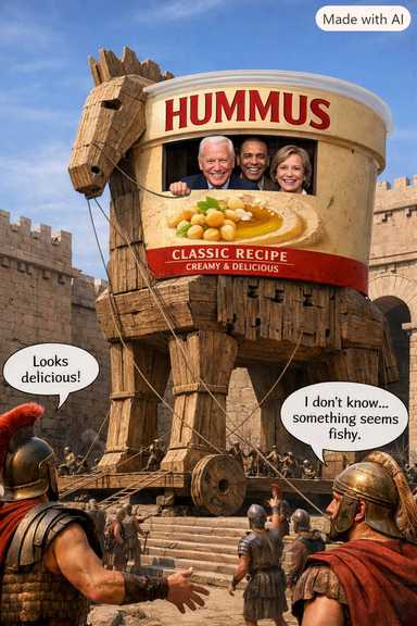 The Hummus Horse: How the US President Out-Odysseused Odysseus