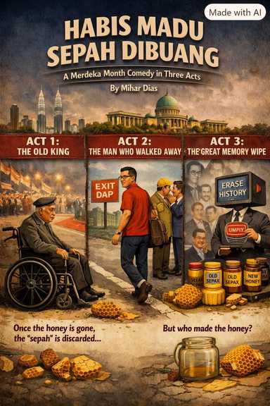 #MalaysiaKita | Habis Madu Sempah Dibuang: A Merdeka Month Comedy in Three Acts