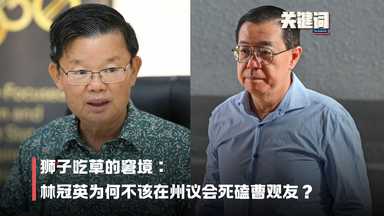 【关键词】狮子吃草的窘境：林冠英为何不该在州议会死磕曹观友？