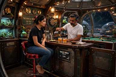 Fiction: THE HAB THAT WAITED FOR HER - Chapter 4 - At The Bar & Chapter 5 - Hungry
