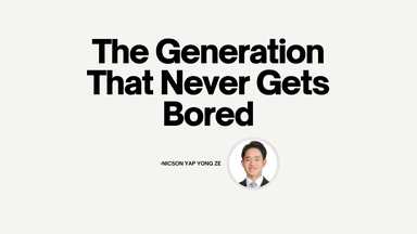 OPINION | The Generation that Never Gets Bored
