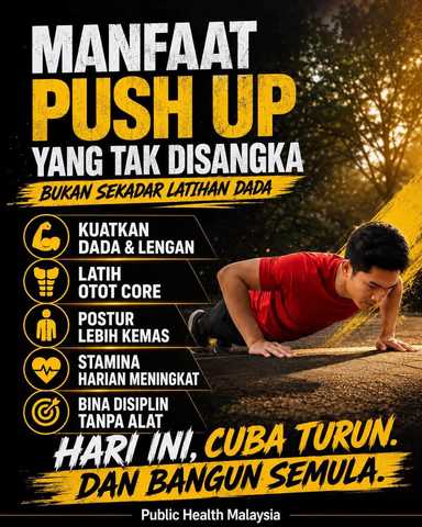 Manfaat push up ramai tak sangka