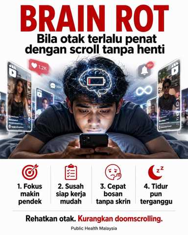 Brain rot dan doomscroll