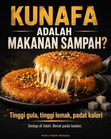 Kunafa adalah makanan sampah?