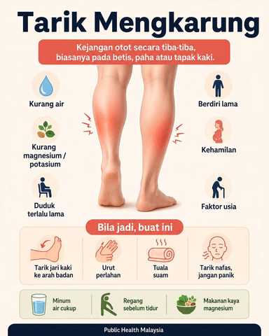 Kejangan otot secara tiba-tiba?