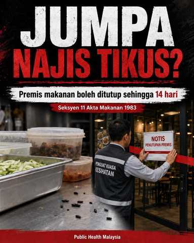 Jumpa najis tikus di kedai makan?