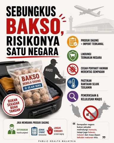 Risiko bakso dalam bagasi