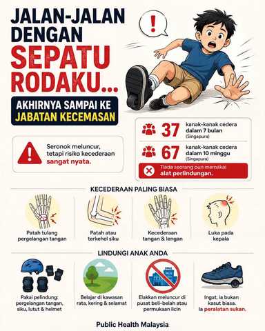Hati-hati gunakan rollerblade